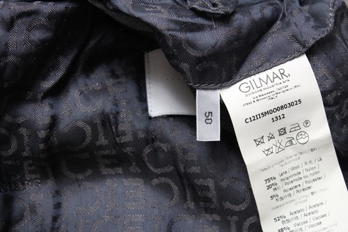 ICEBERG Jacket Men's (IT) 50 Full Zip Bomber Wool Blend Melange Grey - Picture 10 of 10