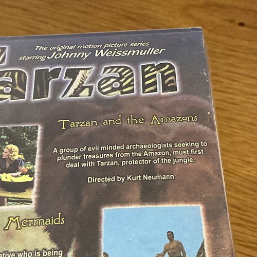 Tarzan Triple Pack VHS Box Set Amazons, Mermaids & Leopard Woman WEISSMULLER B/N - Picture 7 of 12