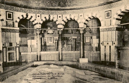 Israel - The Rock Moriah, Jerusalem- Vintage Postcard