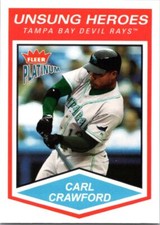 2004 Fleer Platinum - Unsung Heroes #180 Carl Crawford