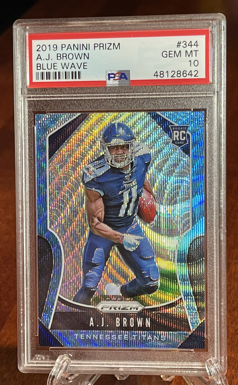 2019 Panini Prizm AJ Brown Rookie RC Blue Wave 161/199 PSA 10 GEM MINT!
