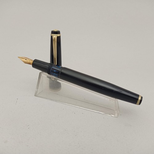 KAWECO 36 BLACK RESIN PISTON FOUNTAIN PEN 14K EF NIB VINTAGE 60S RARE BOX PAPER - Picture 3 of 12