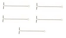 kit 5 Braccioli Acciaio Inox Anti Groviglio Pesca Bolentino Surfcasting Barca