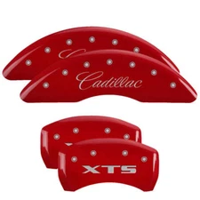 MGP 35008SXTSRD Red Brake Caliper Covers for 2013-2019 Cadillac XTS