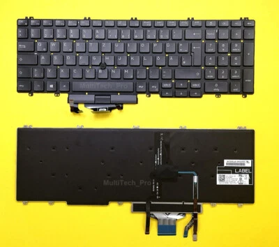 MARKENLOS DE Tastatur Dell Precision 3540 3541 3550 3551 Series mit Beleuchtung - 0WPN3H