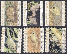 Australia 1992 Używany znaczek KOMPLETNY ZESTAW Michel nr 1279 II / 1284 II