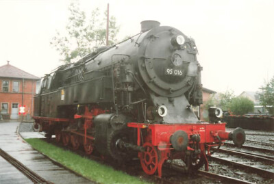 Foto BR 95 016 Dampflokomotive im DDM 08/1995 ca. 10x15cm V4088c