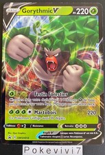 Carte Pokemon GORYTHMIC SWSH014 PROMO Ultra Rare V Epée et Bouclier FR NEUF