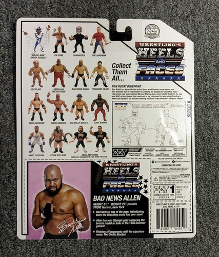 WWF WWE Heels And Faces Bad News Brown "Allen" Zombie Sailor Toys Action Figure - Picture 3 of 3