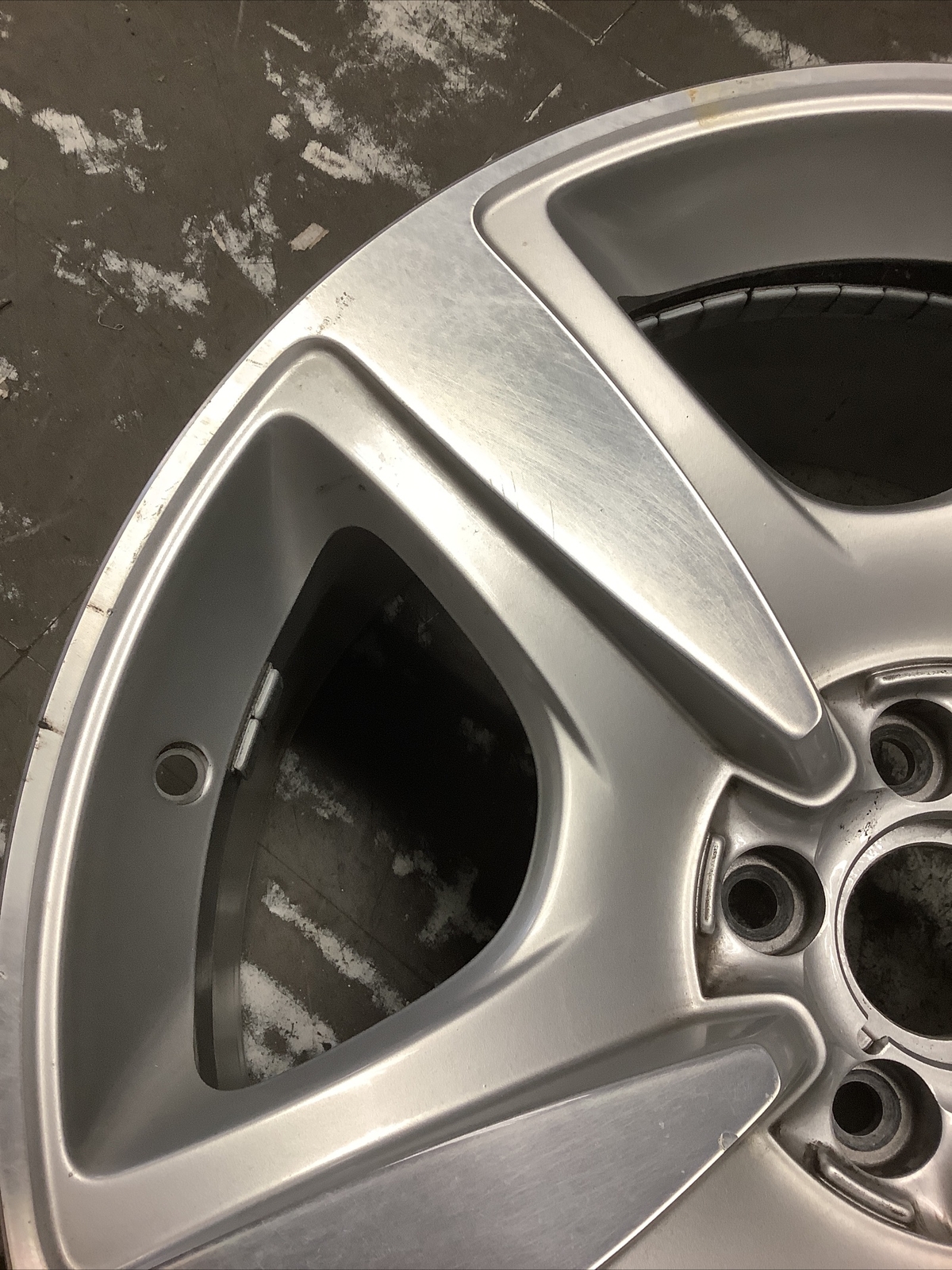 Bentley Continental 2004-08 98175 aluminum OEM wheel rim 19 x 9 CNC SILVER USED