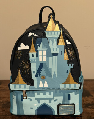 RARE NWT Cinderella Castle Disney Loungefly Backpack LOUNGEFLY Disney Cinderella Castle Series Mini Backpack  main image 4