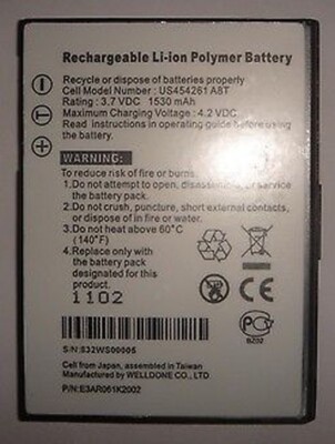 Original Batterie E-TEN Glofish M810 M600 X650 M700
