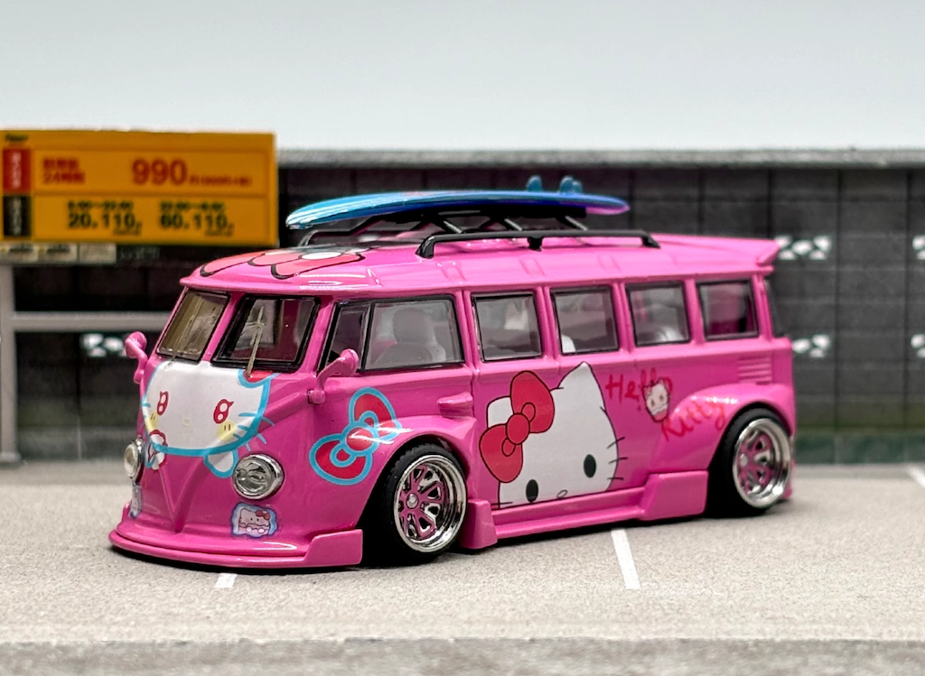 ZD Liberty 1:64 Pink VW T1 Camper Van Bus Kombi Sport Model