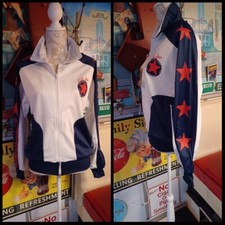 True Vtg 1980s 1990s DEADSTOCK Warm Up Track Jacket Polyester USA Unisex Small