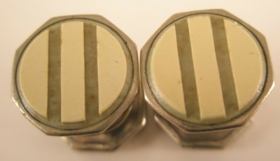 Octagon Vintage Edwardian Snap Style Cuff Links Kum A Part Baer & Wilde