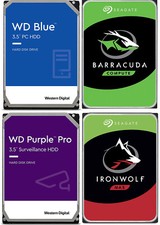 WD 1TB 2TB 4TB 6TB 8TB 10TB HDD Blue Red PC Purple Surveillance Hard Drive  3.5"