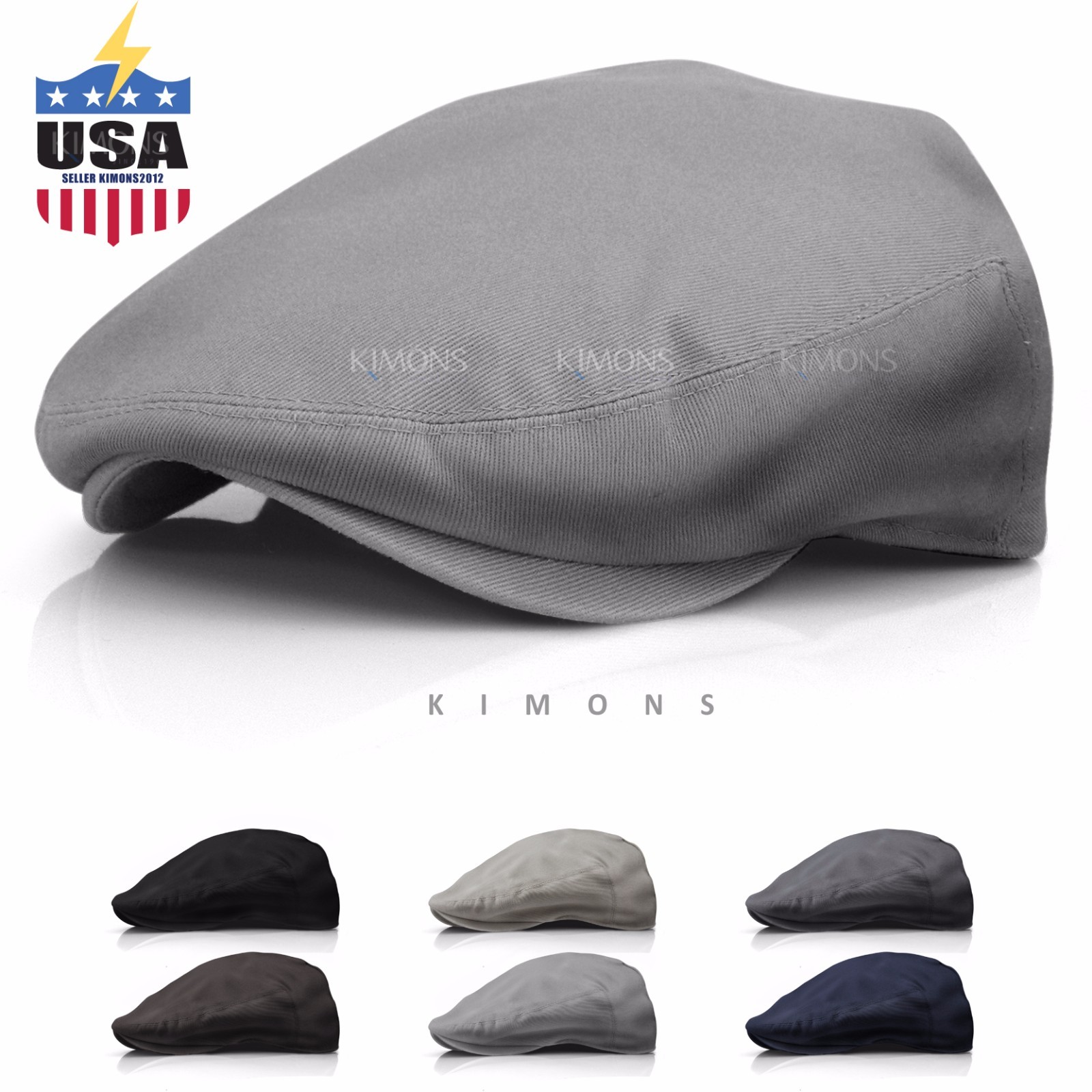 cotton elastic newsboy cap