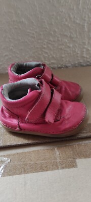 Lurchi Mädchen Stiefeletten Gr 19 Glattleder rosa