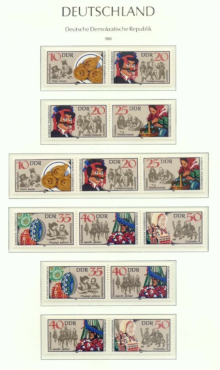 Ddr-Zusdr. Wzd534/39+SZd243/54 Without Standard Combi MNH Mint (45729