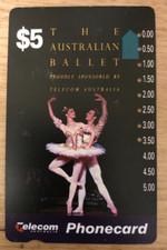$5 Telecom Phonecard Australian Ballet   BB5