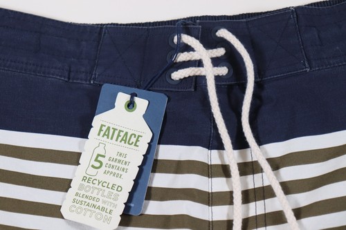 FAT FACE CAMBER STRIPE PRINT SWIM BEACH POOL SHORTS - NAVY 973652 MEN XL 2XL - Picture 9 of 19