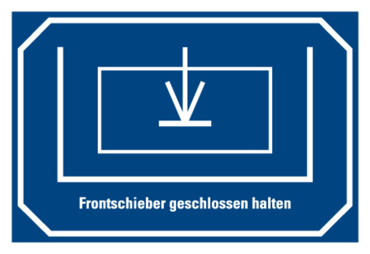 Aufkleber „Bitte Tür Geschlossen Halten!“ - Selbstklebend, Schwarz, In Verschiedenen Größen (20x30 Cm)