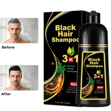 Men's& Women's Herbal Conditioning Shampoo 3-in-1 Botanical Hair Color Shampoo