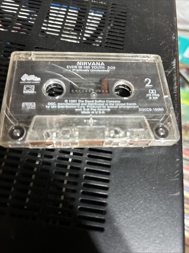 NIRVANA Smells Like Teen Spirit 1991 US DGC Cassette Single (Rare, HTF) - Picture 4 of 5