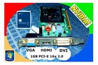 1Gb âœ”ï¸ Hdmi - Dvi - Vga 1Gb Pci-E 16x 2.0 Evga Video Card. Driver Dvd.