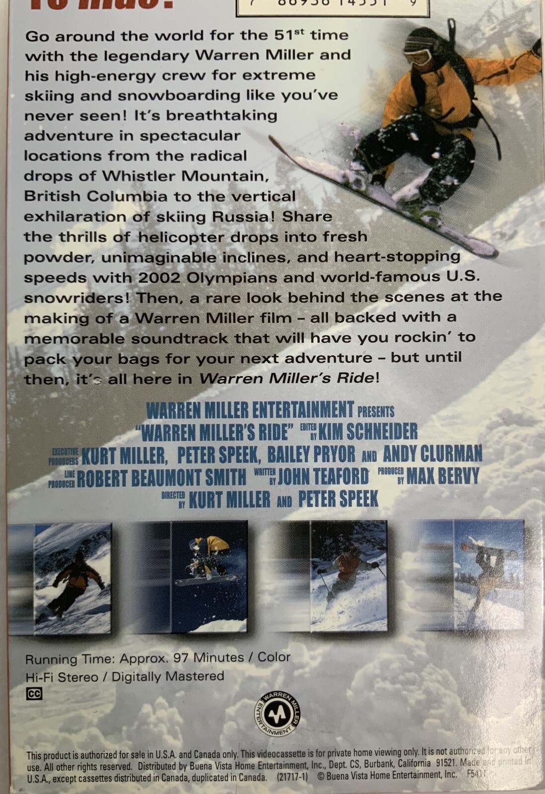 Warren Miller's Ride VHS Warren Miller VHSshopCom 