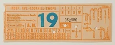 1930s Kansas City Public Service Co. Trolley Ticket Indep. Ave Rockhill Swope