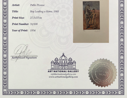 Pablo Picasso, Original Handsigned Lithograph COA + Appraisal $ * $3,500 - - Picture 8 of 12