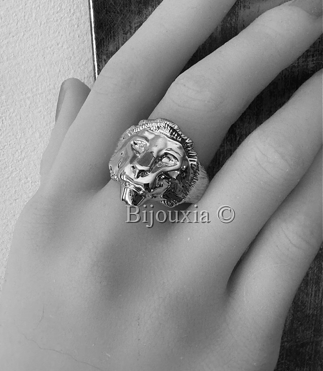 Chevalière Argent Lion Richard | EXCALIBUR Bijoux