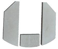 Bodenstein Set D für Oranier Polar 6 Kaminofen Ersatzteil Typ 4654-6 Vermiculite