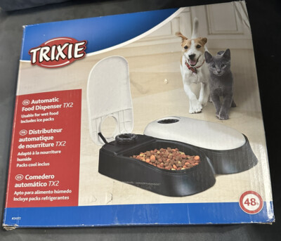 Trixie TX2 Automatic Pet Food Dispensers with Feeding Intervals