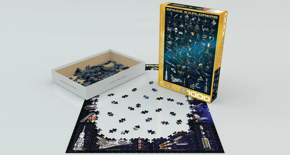 Space Explorers 1000 Piece Jigsaw Puzzle Eurographics New - Image 3 of 3