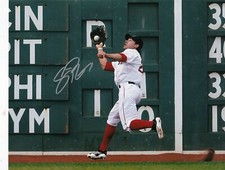 SCOTT PODSEDNIK  BOSTON RED SOX   ACTION SIGNED 8x10