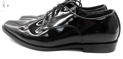 JOSEPH ABBOUD Mens Black Patent Leather Dress Shoes Sz 12 M  display picture 3