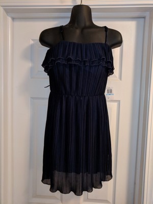 macys navy formal dress