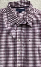 TOMMY HILFIGER Shirt Check Classic Fit Casual Top Men  s Large