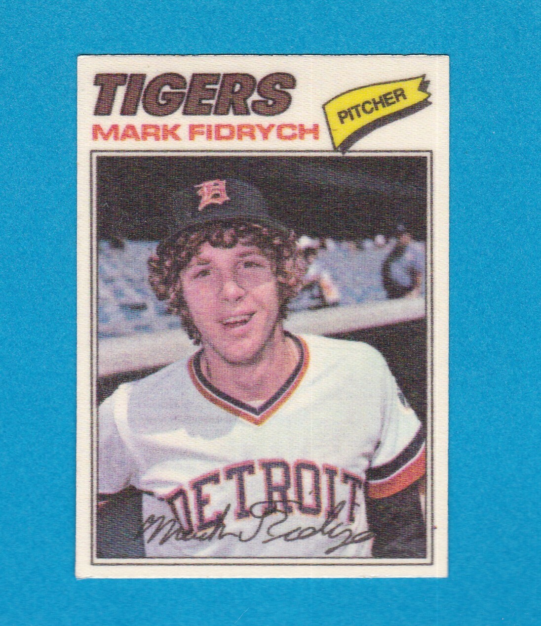 1977 TOPPS CLOTH STICKERS SET BREAK 15 MARK FIDRYCH TIGERS