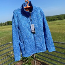 Trail Crest Jacket Midweight Blue New With Tags Size Large Slightly Fitted