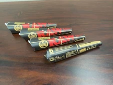 RAW BLACK Cones Classic 1 1/4 Size 4 Pack- 24 Cones total