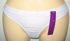 HAIYANA - NEW - WHITE -  L / XL -  THONG PANTY  POLY / SPANDEX STRETCH