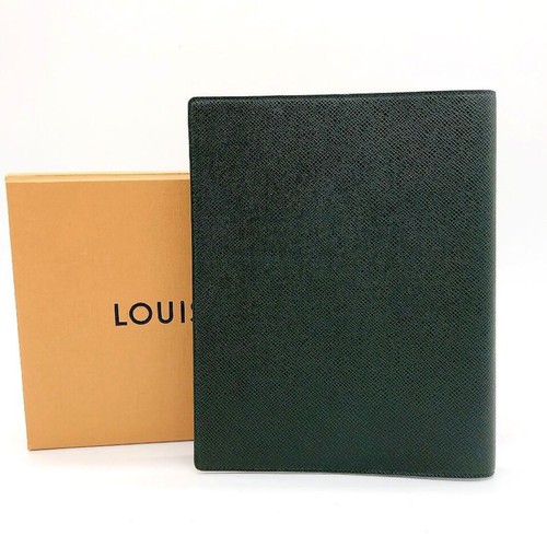 LOUIS VUITTON notebook cover Agenda Bureau Taiga tear about 1cm - Picture 2 of 9