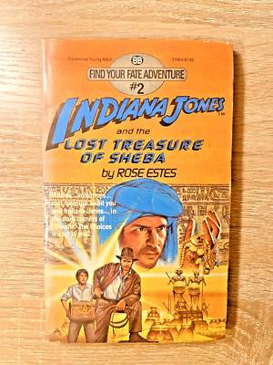 Find Your Fate Adventure Indiana Jones and the Lost Treasure of Sheba #2 1984