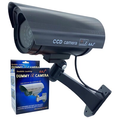 AAJ Dummy Überwachungskamera Außen Innen - Fake Dummy Imitation CCTV Kamera