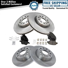 Front & Rear Brake Pads & Rotor Kit For Audi A3 Eos GTI Jetta