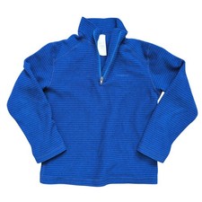 Patagonia Kids Blue Better Sweater 1/4 Zip Fleece Base Pullover XS 5 6 Child Boy