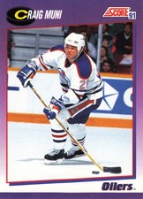 Craig Muni 1991-92 Score American #67 Edmonton Oilers